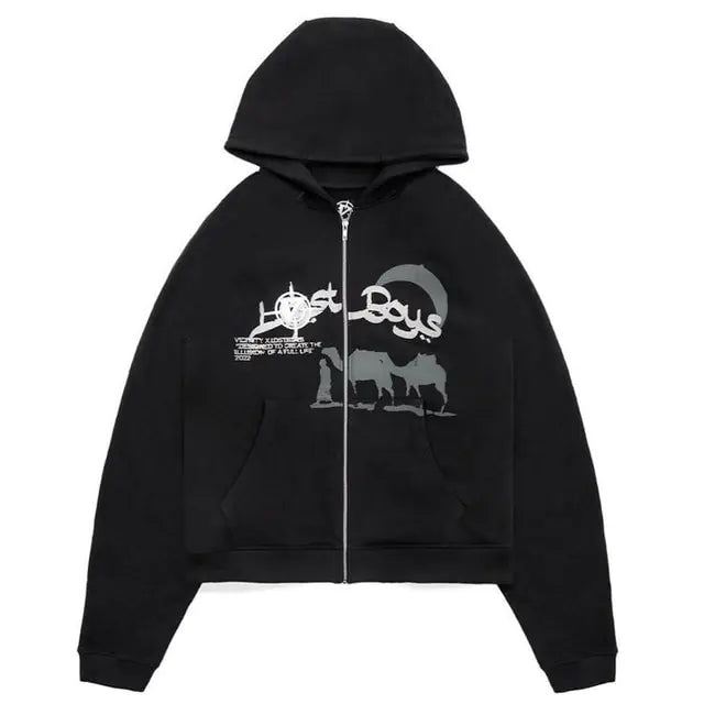 OVRWN Zip-Up Vamp Hoodie